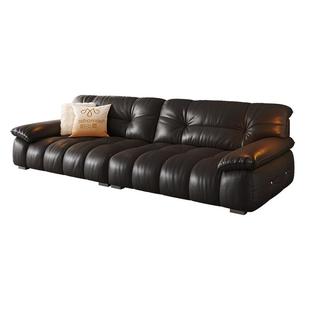 政府补贴帕沙曼躺躺头层真皮沙发大象耳朵客厅意式复古云朵大坐深