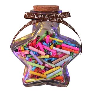 解忧瓶许愿瓶纸条开学加油七夕礼物时光胶囊情书写心愿糖果急救瓶