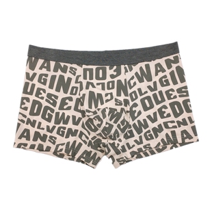 包邮卡杜夫男士爽滑冰丝超薄速干平角内裤舒适透气印花四角裤头