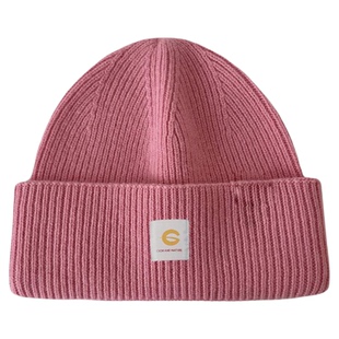 CKDH绵羊毛湖蓝冷帽针织帽女秋冬2026新款户外保暖高弹毛线帽子男