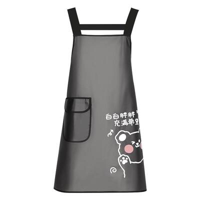 新款免洗防水围裙女家用厨房工作