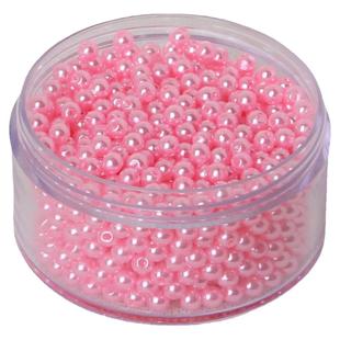 彩色ABS仿珍珠散珠子手工diy材料自制手链手串耳环耳坠发饰品配件