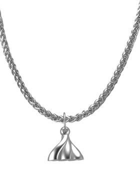 MOLISM老钱风麻花扭坠项链