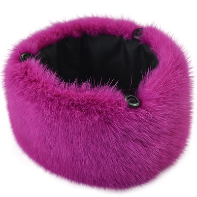 貂袖口水貂毛整皮手圈防风大衣袄