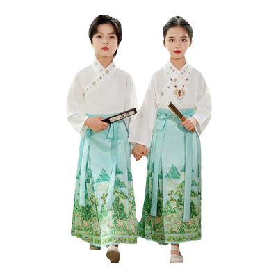 儿童汉服演出服中国风马面裙
