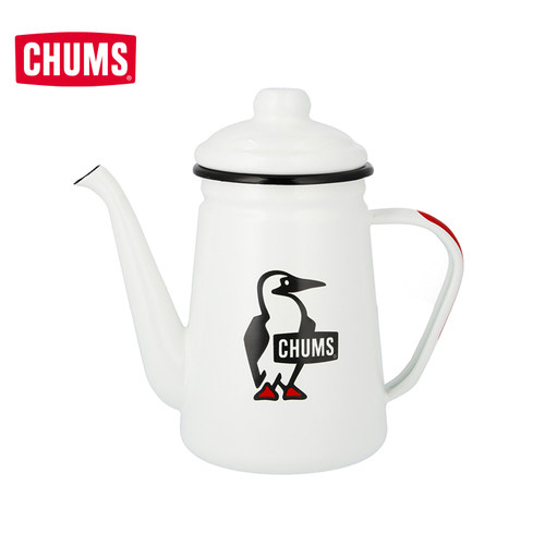 CHUMS洽洽鸟户外露营装备水壶茶缸高颜值搪瓷水壶杯子CH62-2033_虎窝淘