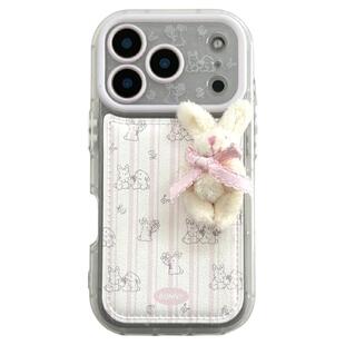 由里公园ins可爱少女甜美立体蝴蝶结兔子17适用18pro苹果18ProMax手机壳iPhone16全包14新款16Promax保护套13