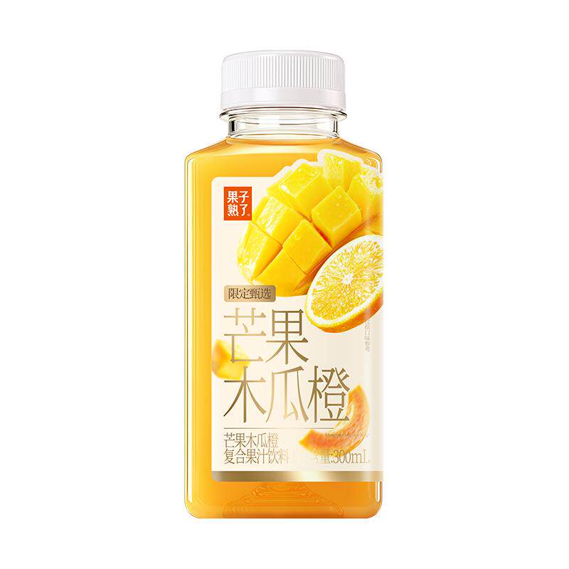 果子熟了芒果木瓜橙汁户外旅行