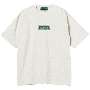 LLBEAN联名BEAMS日系美式复古动物印花短袖户外休闲宽松情侣装T恤