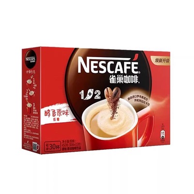 雀巢咖啡原味特浓三合一速溶30条