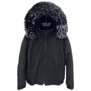新款男士派克服獭兔毛内胆可拆卸短款皮毛一体真皮草冬季夹克外套