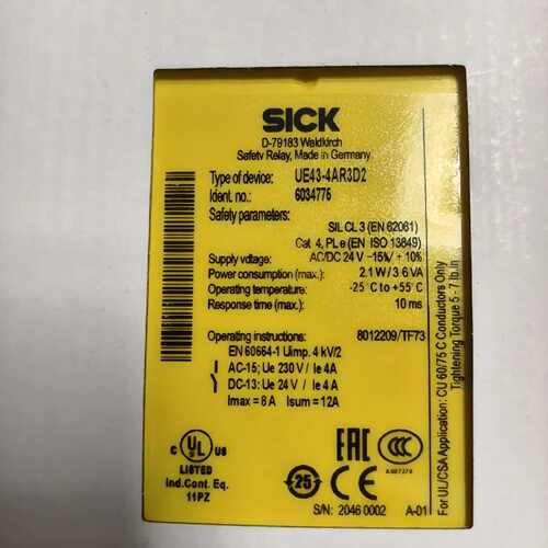溢价-德国SICK西克安全继电器UE43-4AR3D2，型号603