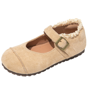 红蜻蜓女童鞋子儿童勃肯鞋公主2026新款春季女宝宝软底小皮鞋单鞋