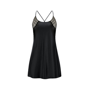 里性 LIVARY MIO 危险边缘真丝蕾丝性感吊带睡裙大露背睡衣家居服