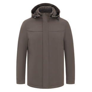 [绵羊毛填充内胆]梦特娇棉服男款秋冬连帽羊毛棉衣外套加厚保暖C