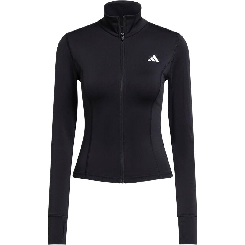 adidas阿迪达斯女子速干半高领运动紧身夹克外套健身服JM9185