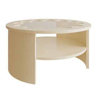 livingplus多巴胺彩色网红铁艺茶几客厅家用小户型极简圆形小桌子