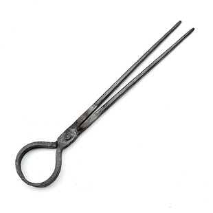 包邮铁匠钳打铁夹钳尖嘴铝锭圆口扁咀铁钳工业钳溶铝锭钳一物一拍