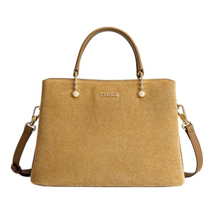 COOGI真皮轻奢女包大容量手提包斜挎包通勤托特包头层牛皮包包女