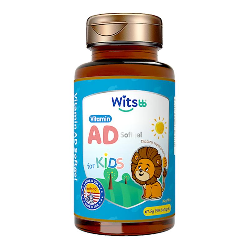 【自营】witsbb健敏思维生素AD胶囊滴剂儿童ad新生宝宝促钙吸收VD
