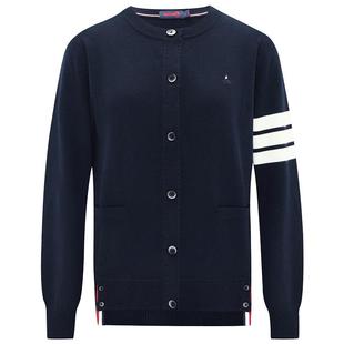 [明星同款]Navigare意大利小帆船秋季针织开衫女士高弹毛衣外套