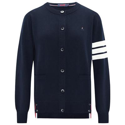 [明星同款]Navigare意大利小帆船秋季针织开衫女士高弹毛衣外套