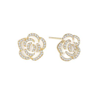 SHINE萱子耳钉《山茶花系列》