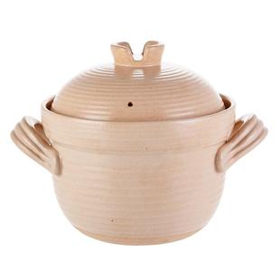 万土烧 素陶双盖 粗陶土锅增压砂锅煲汤家用高汤锅炖肉锅