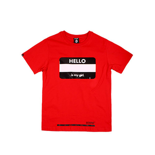 OUTERSPACE有带贞操功能的T恤男女百搭 可以写字创意情侣短袖礼物