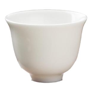 德化陶瓷茶杯主人杯白瓷羊脂玉功夫茶单个小号办公室待客品茗