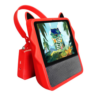 适用于小米小爱触屏音箱Pro8保护套Redmi移动电源底座小爱8钢化膜AI智能音箱充电底座电池8英寸硅胶防摔外壳