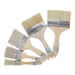 道酬A1猪鬃毛刷油漆刷子长柄平板乳胶漆涂料刷软毛清洁棕毛刷文玩