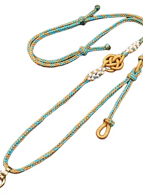 桃花项链挂坠手工绳子