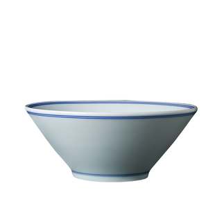 釉下彩景德镇陶瓷餐具斗笠碗蓝边碗饭碗面碗汤碗酒店商用可定制