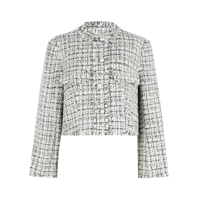 黑白丝线设计小香风外套