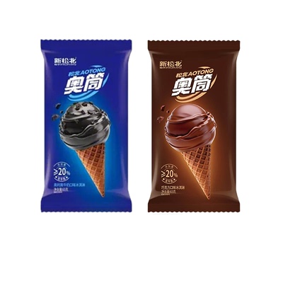 新松北奥筒蛋筒雪糕奥利奥巧克力牛奶冰淇淋网红脆筒雪糕冷饮批发