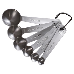 304不锈钢量勺克数勺套装厨房克度刻度计量量匙烘焙家用控限盐勺