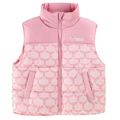 迪士尼儿童外穿羽绒棉马甲男童背心女童马褂宝宝小孩坎肩秋冬新款