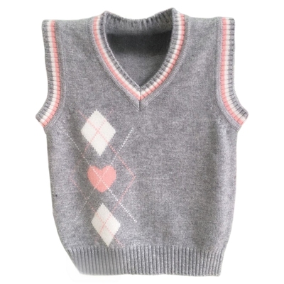 羊绒背心女女童柔软休闲春秋