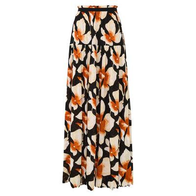 [双面穿]DVF2026春夏新款双面印花长裙高腰散摆半身裙KL1U001