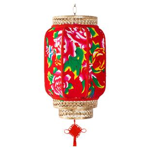 饭店装饰东北特色大花布灯笼户外防水乔迁景点农家乐冬瓜定制灯笼