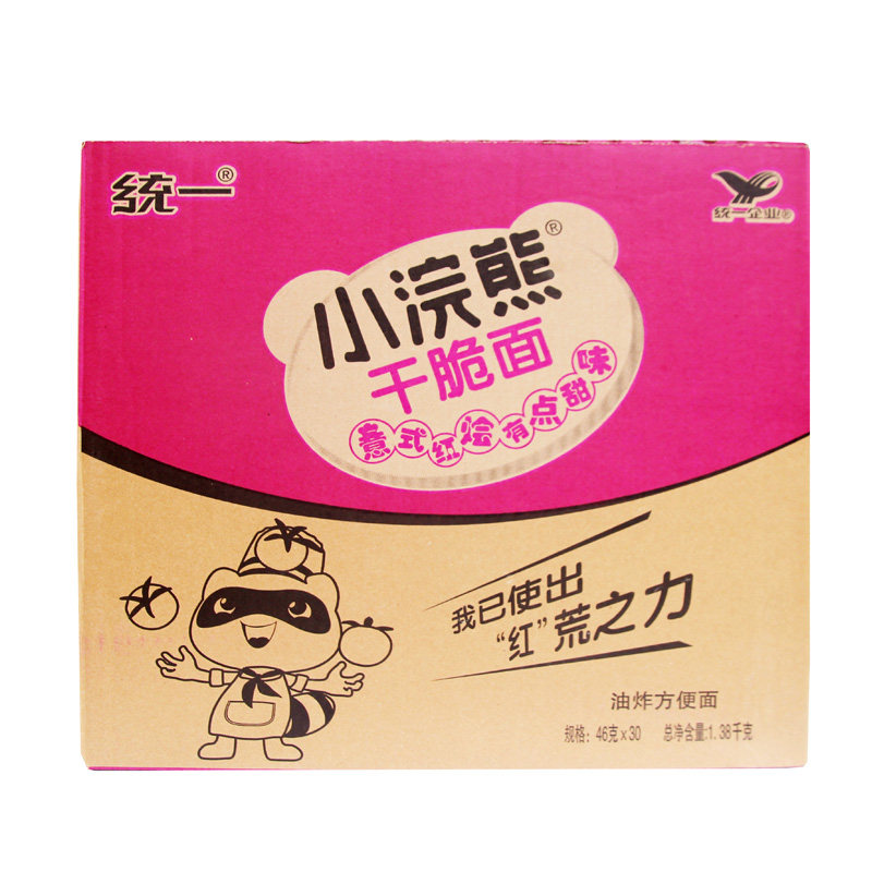 统一小浣熊干脆面香辣蟹味混装整箱80后怀旧捏碎干吃速即食方便面