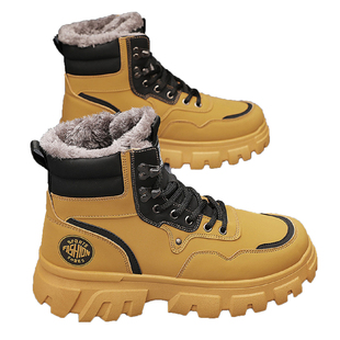 东北大棉鞋男款冬季加绒加厚保暖冬鞋马丁靴子男士防水防滑雪地靴