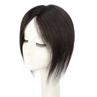 无边假发女头顶真发真人发蓬松头顶增加发量遮白发手织无痕假发片