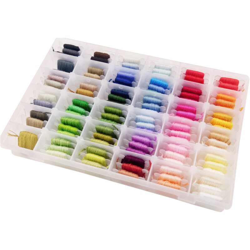 100色刺绣线套装手工diy线新手入门欧式立体棉线绣花线十字绣绣线