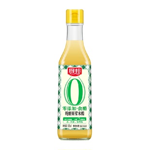 厨邦纯酿原浆米醋500ml零添加酿造食醋米醋白醋凉拌蘸料家用