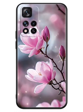 luckrider适用于红米Note11 5G手机壳Miui Note1l外壳软胶21091116ac女神Rdeminote11花卉21091116AC挂绳Hong