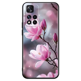 luckrider适用于红米Note11 5G手机壳Miui Note1l外壳软胶21091116ac女神Rdeminote11花卉21091116AC挂绳Hong