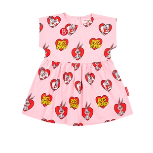 BEBEDEPINO贝贝品诺夏季女童A字裙新款可爱公主裙兔八哥连衣裙