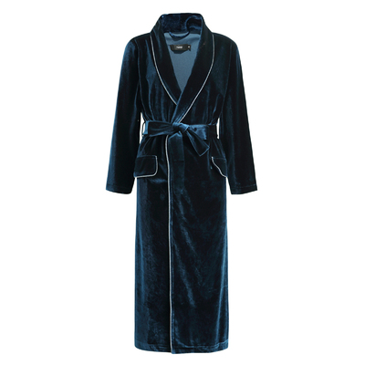 明星同款气质款金丝绒情侣睡袍